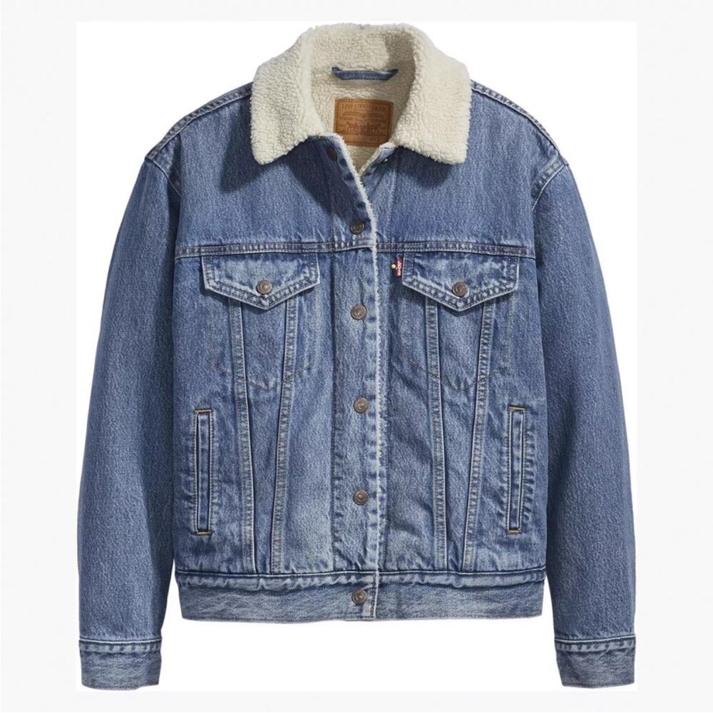Levi’s Ex Boyfriend Sherpa Denim Jacket S
